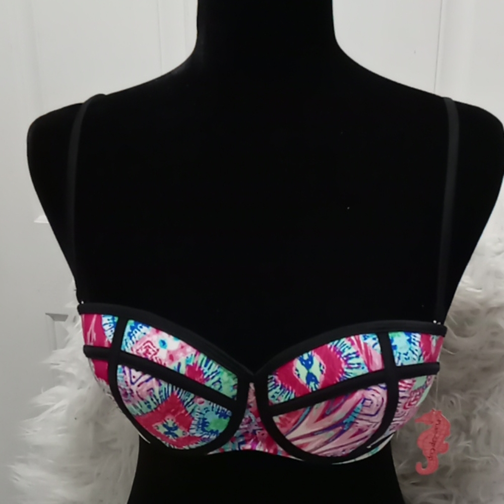 Coral Tropics Bikini Top